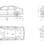 Citroën C5 blueprint