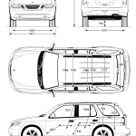 Saab 9-7X blueprint