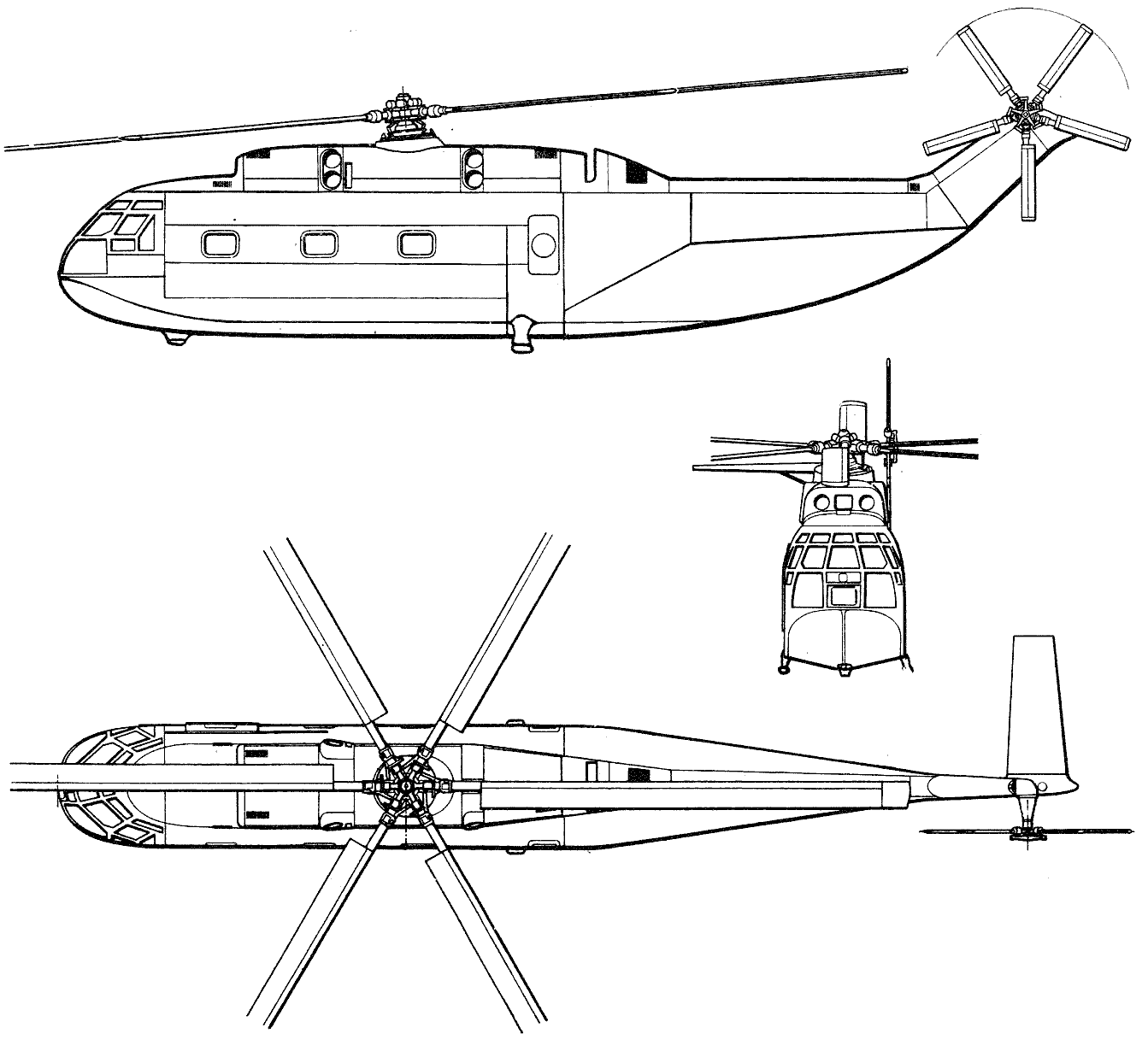 Aérospatiale SA 321 blueprint