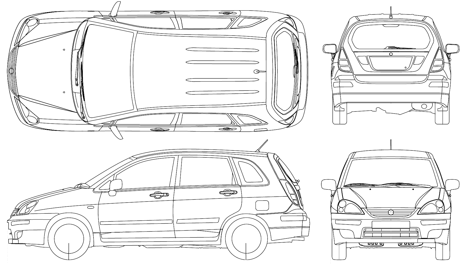 Suzuki Aerio blueprint