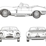 Jaguar XKSS blueprint