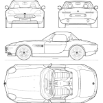 BMW Z8 blueprint