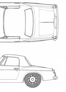 Datsun Fairlady 2000 blueprint