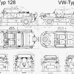 Volkswagen Schwimmwagen blueprint