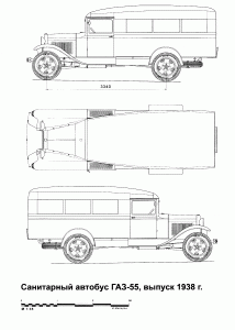 GAZ-55 blueprint