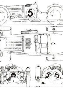 Talbot Lago Le Mans blueprint