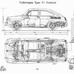 Volkswagen Type 3 blueprint