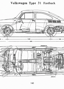 Volkswagen Type 3 blueprint