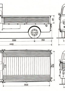 Fiat 1100T blueprint