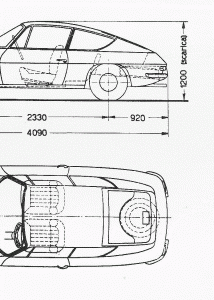 Lancia Fulvia Sport blueprint