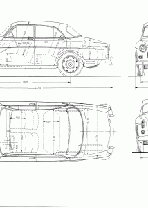 Volvo Amazon blueprint