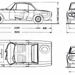 Lancia Fulvia blueprint