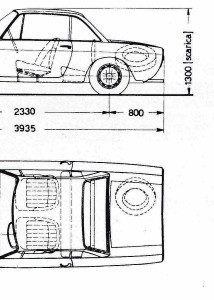 Lancia Fulvia blueprint