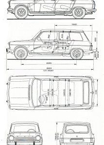 Simca 1100 blueprint