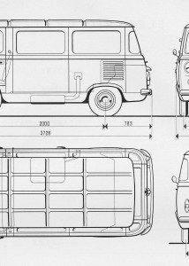 Fiat 600T blueprint