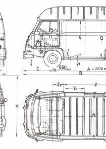 Renault Estafette blueprint