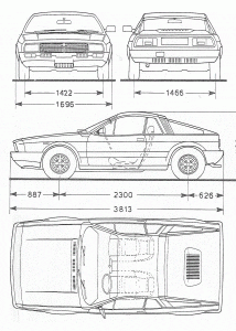 Lancia Montecarlo blueprint