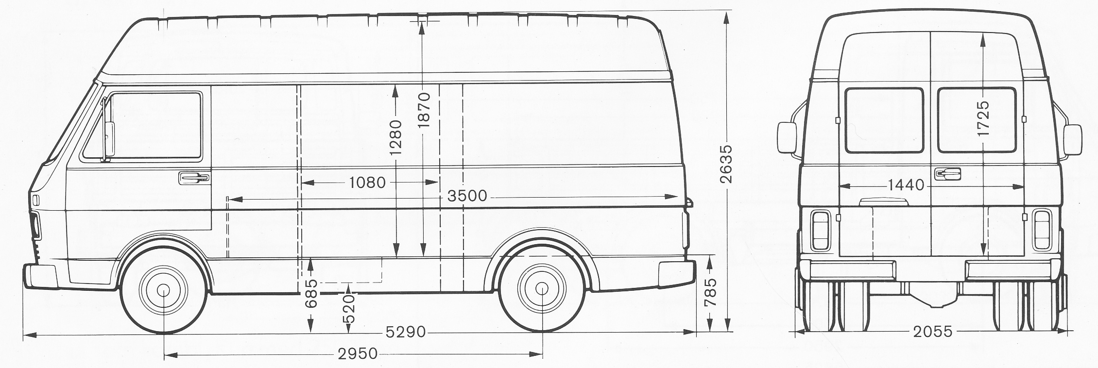 Volkswagen LT blueprint
