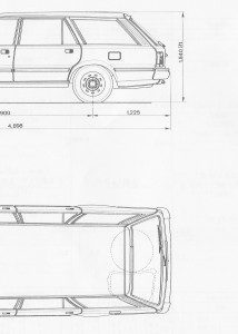 Peugeot 505 blueprint