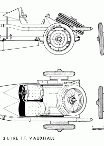 Vauxhall 3 Litre T.T. blueprint