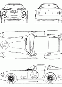 Ferrari 275 GTB blueprint