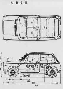 Honda N360 blueprint