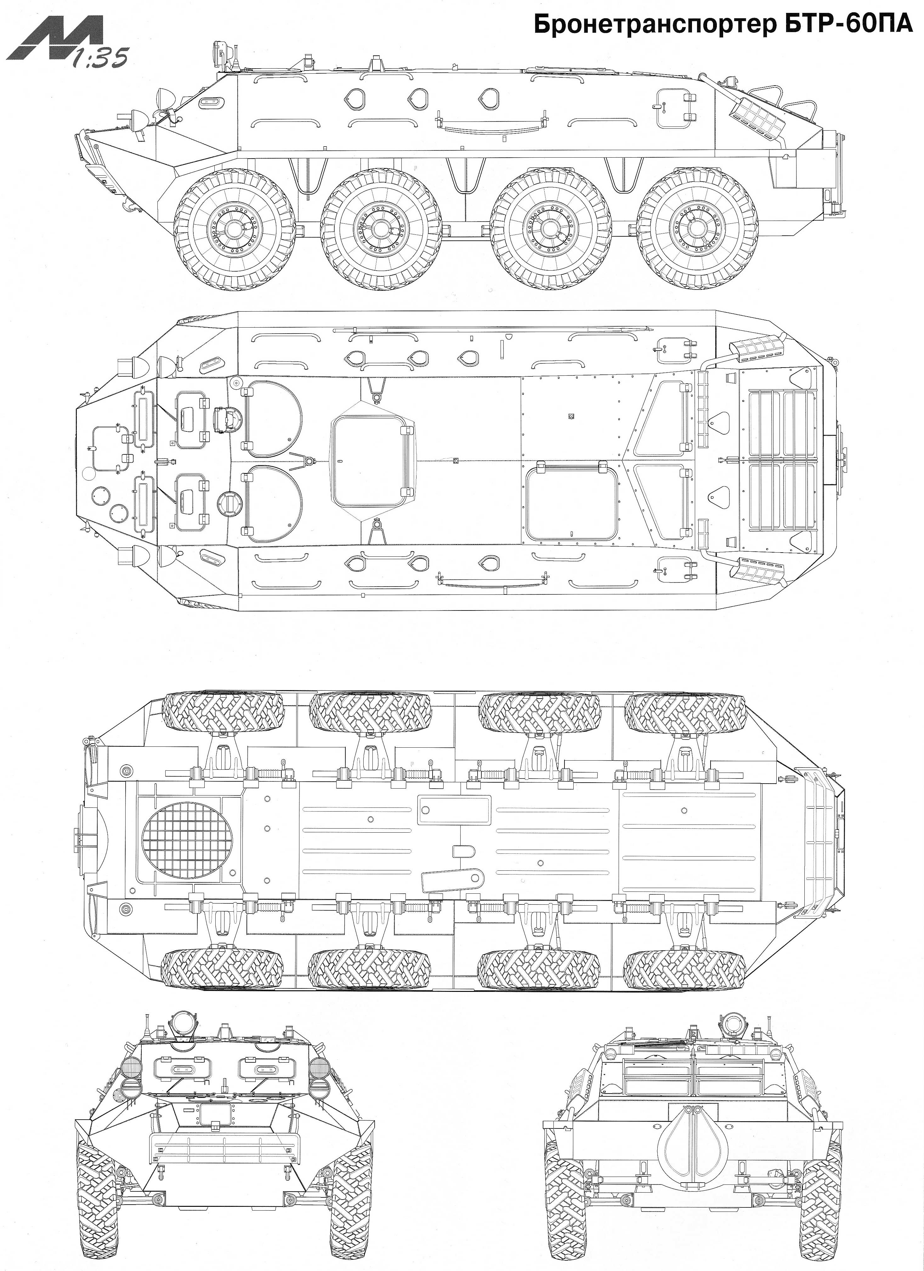 BTR-60 blueprint