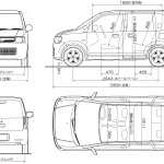 Mitsubishi EK blueprint