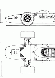 Ferrari 312 blueprint