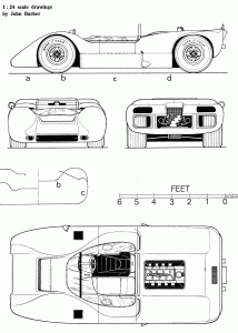 McLaren M6A blueprint