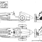 Talbot-Lago T26 blueprint
