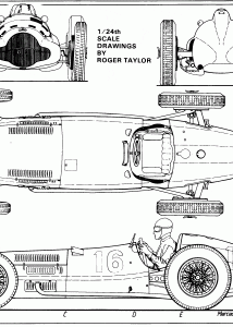 Mercedes-Benz W154 blueprint