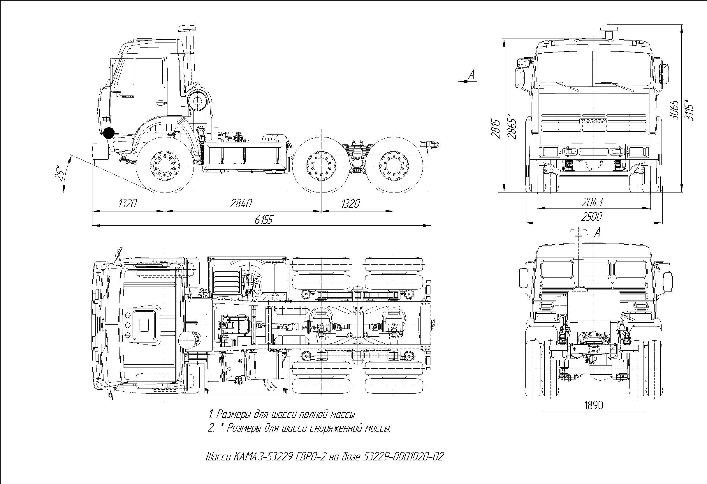 KamAZ-53229 blueprint