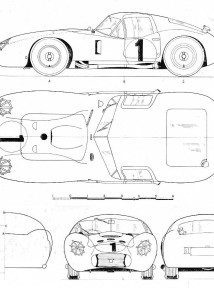 Maserati 450S blueprint