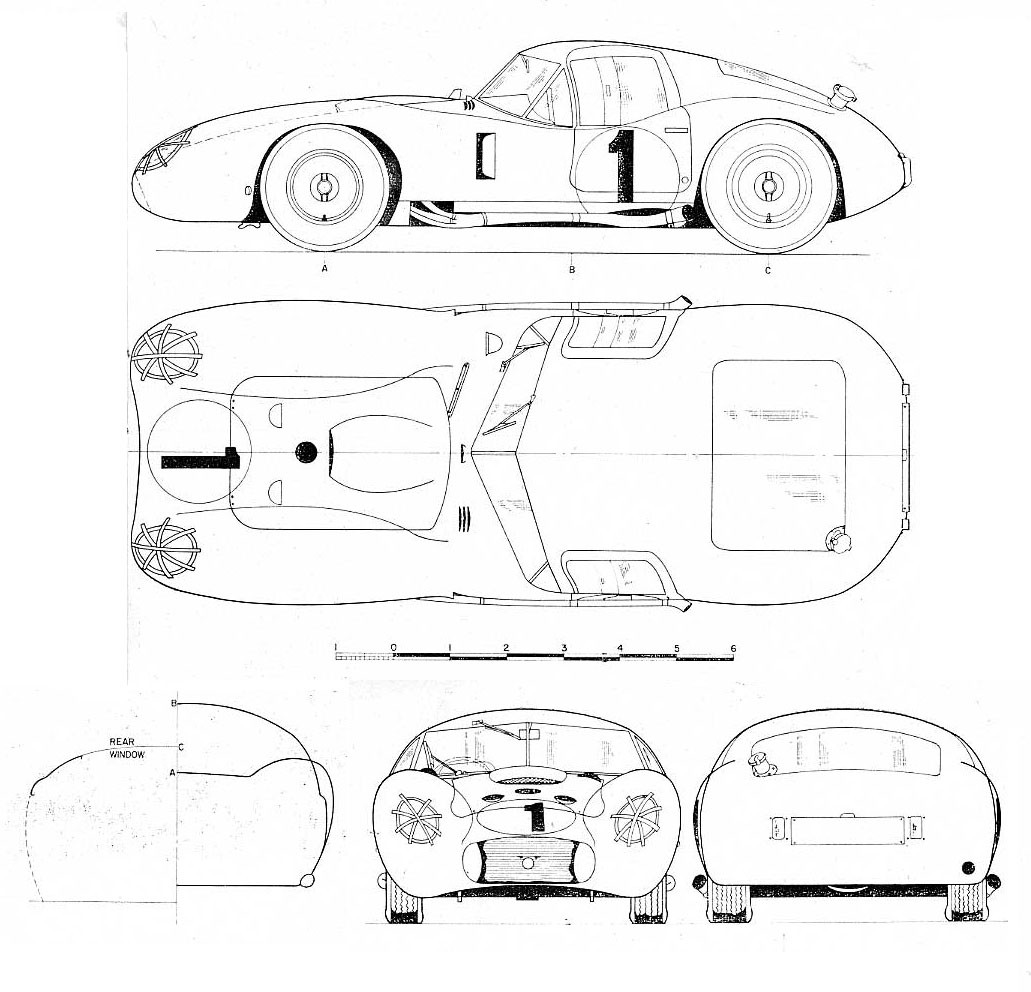 Maserati 450S blueprint