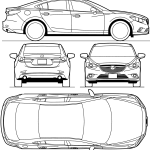 Mazda 6 blueprint