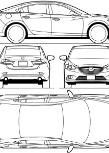 Mazda 6 blueprint