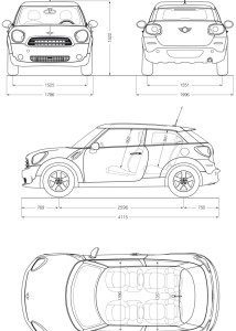 Mini Paceman blueprint