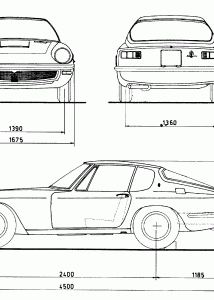 Maserati Mistral blueprint