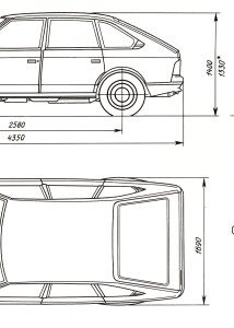 Moskvitch 2141 Aleko blueprint