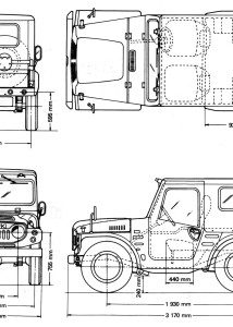 Suzuki Jimny blueprint