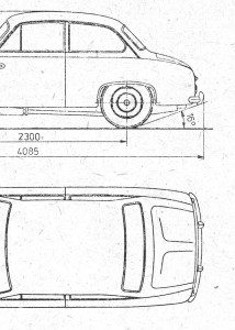 FSO Syrena 100 blueprint