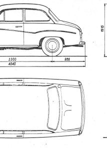 FSO Syrena 105 blueprint