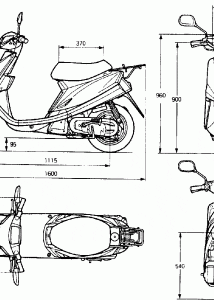 Yamaha Jog blueprint