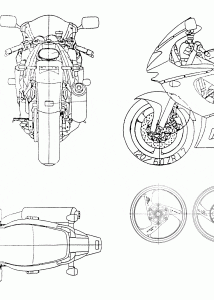 Yamaha YZF-600R Thundercat blueprint