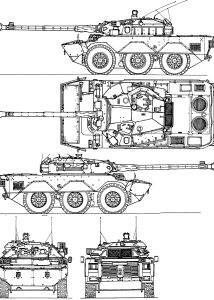 AMX 10 RC blueprint