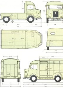 Citroën H Van blueprint