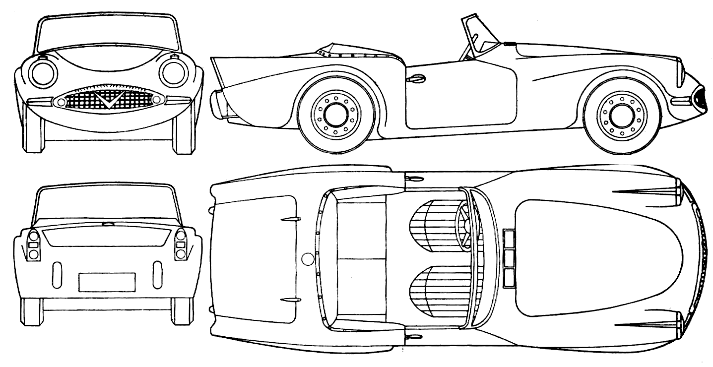 Daimler SP250 blueprint