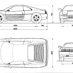 Ferrari 348 blueprint