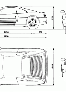 Ferrari 348 blueprint